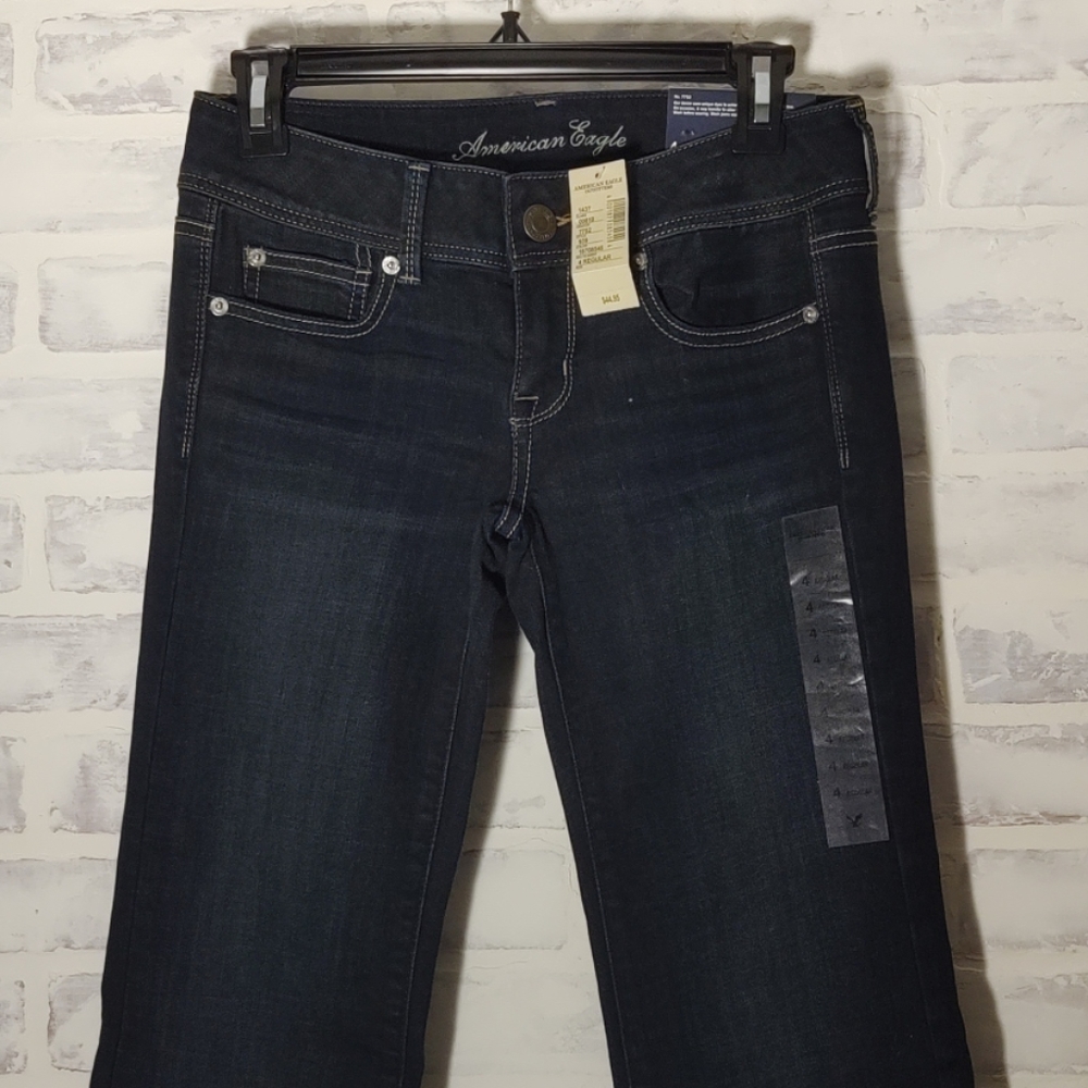 NWT American Eagle Dark Slim bootcut stretch jeans